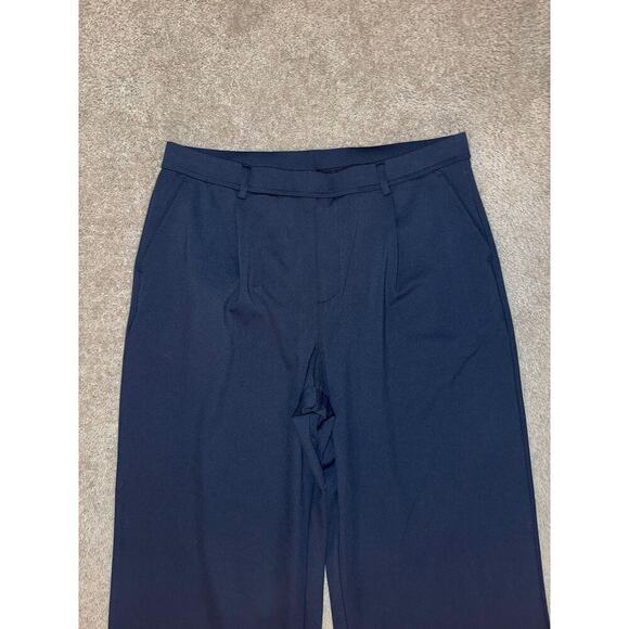 NWT Halara Pull On High Waisted Wide Leg Crop Trouser Pants Black Womens Size XL - Picture 4 of 9